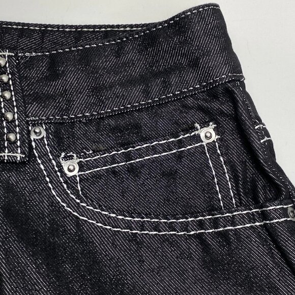 NEW JADED LONDON Men's Sapphire XL Colossus Wide Leg Jeans – Size 30 –Black/Pink - Picture 9 of 11